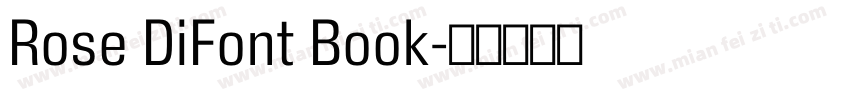 Rose DiFont Book字体转换